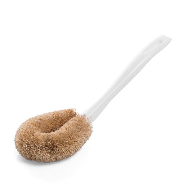 long handle brown brush kitchen cleaning brush household brush pot wash pot cleaning dish coconut palm pot h wmtcas 
long handle brown brush kitchen cleaning brush household brush pot wash pot cleaning dish coconut palm pot h wmtcas