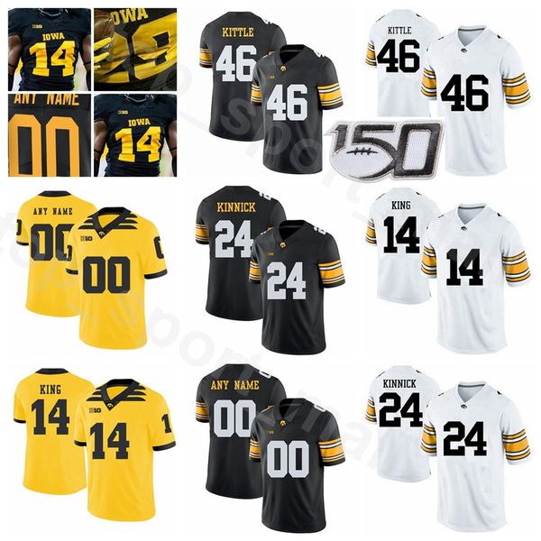 ncaa football college iowa hawkeyes 24 nile kinnick jersey 46 george kittle 12 ricky stanzy 14 desmond king 23 shonn greene black white
ncaa football college iowa hawkeyes 24 nile kinnick jersey 46 george kittle 12 ricky stanzy 14 desmond king 23 shonn greene black white