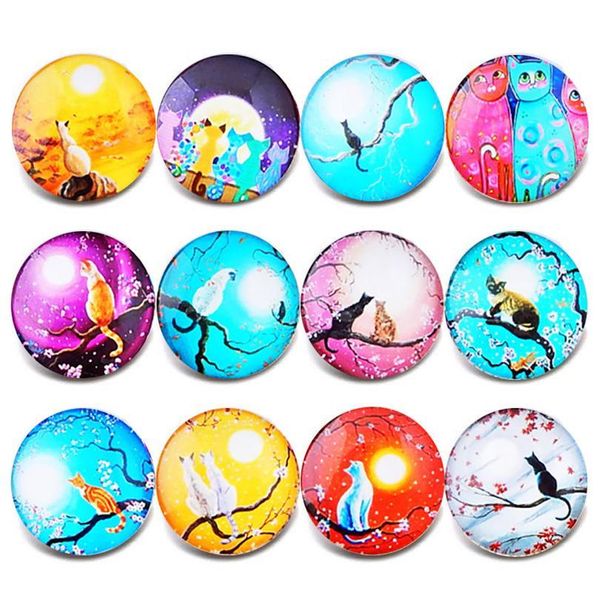 10pcs/lot cute theme cat pattern glass charms 18mm snap button jewelry for 18mm snaps bracelet snap jewel jllxas
10pcs/lot cute theme cat pattern glass charms 18mm snap button jewelry for 18mm snaps bracelet snap jewel jllxas
