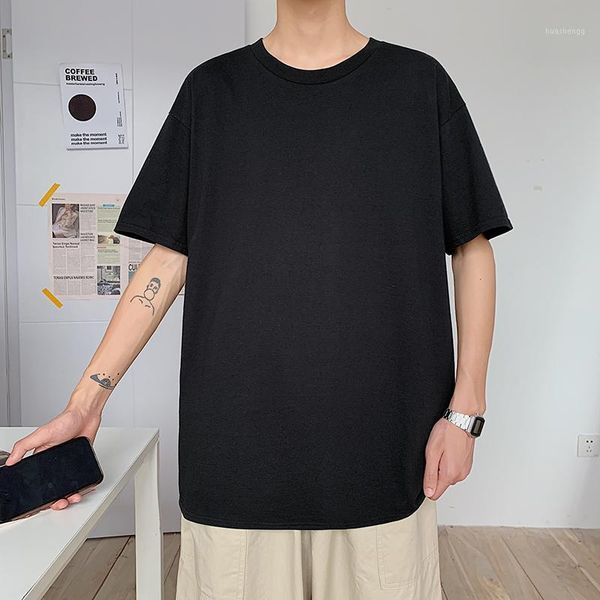 casual mens t-shirt summer loose short-sleeved men's round neck solid color t-shirt men's base shirt harajuku t shirt1, White;black
casual mens t-shirt summer loose short-sleeved men's round neck solid color t-shirt men's base shirt harajuku t shirt1, White;black