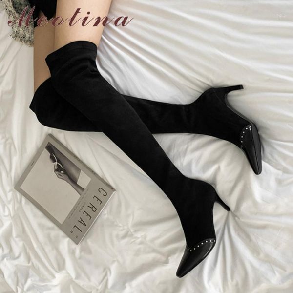 boots meotina winter thigh high women genuine leather thin heel over the knee slim stretch shoes lady fall 33-431, Black
boots meotina winter thigh high women genuine leather thin heel over the knee slim stretch shoes lady fall 33-431, Black