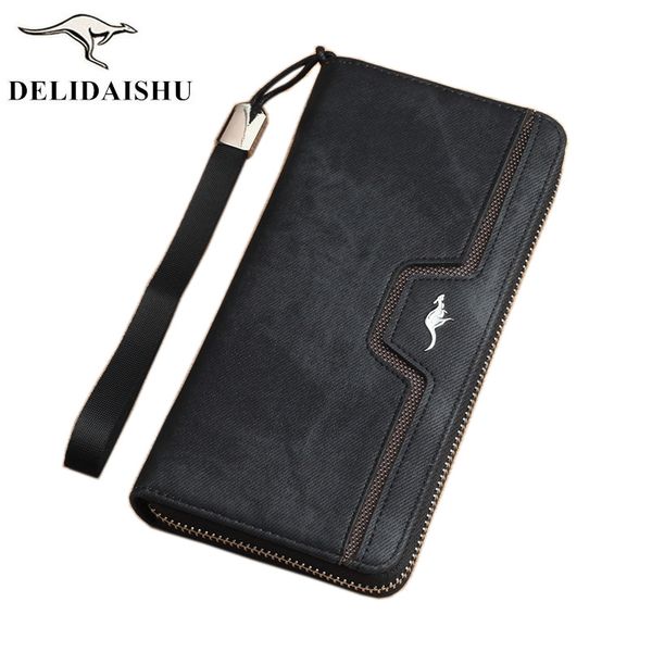2020 new kangaroo men's zipper long clutch fashion canvas purse card wallet phone bag
2020 new kangaroo men's zipper long clutch fashion canvas purse card wallet phone bag