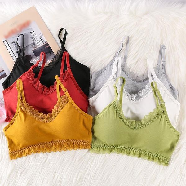female sleeveless women solid color tubes lingeries women crop lace bralette1, Black;white
female sleeveless women solid color tubes lingeries women crop lace bralette1, Black;white