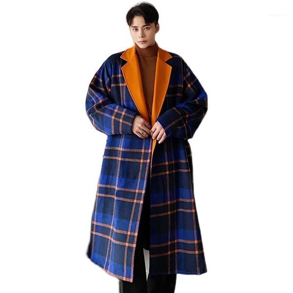 male women streetwear jacket outerwear men autumn winter belt casual loose retro wool thicken plaid long trench coat overcoat1, Black
male women streetwear jacket outerwear men autumn winter belt casual loose retro wool thicken plaid long trench coat overcoat1, Black