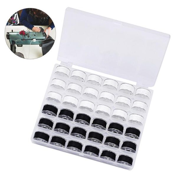 36pcs sewing thread household sewing machine spool thread transparent bobbin spool with storage case tools, Black
36pcs sewing thread household sewing machine spool thread transparent bobbin spool with storage case tools, Black