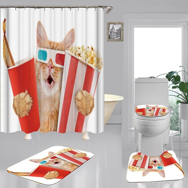 забавный кот водонепроницаемый душ занавес 4 набор кусок ковра крышки туалет обложка коврик для ванной коврик главная комната украшение 5 pa
забавный кот водонепроницаемый душ занавес 4 набор кусок ковра крышки туалет обложка коврик для ванной коврик главная комната украшение 5 pa