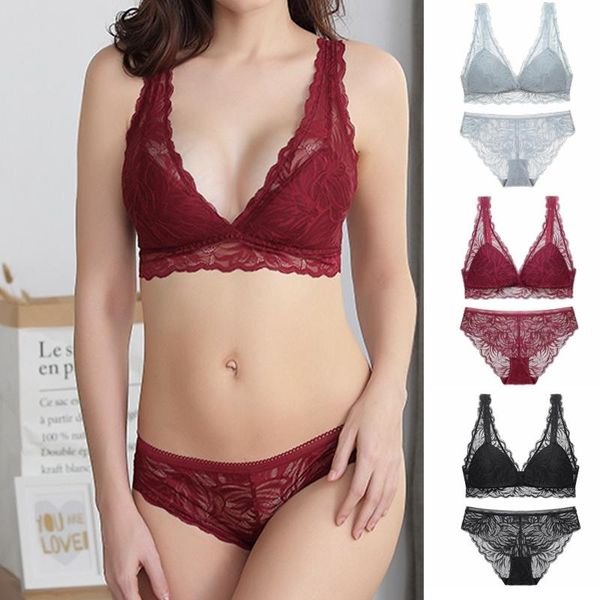 new underwear set brassiere women lace thin triangle cup back closure lingerie breathable comfortable wire female bra, Red;black
new underwear set brassiere women lace thin triangle cup back closure lingerie breathable comfortable wire female bra, Red;black