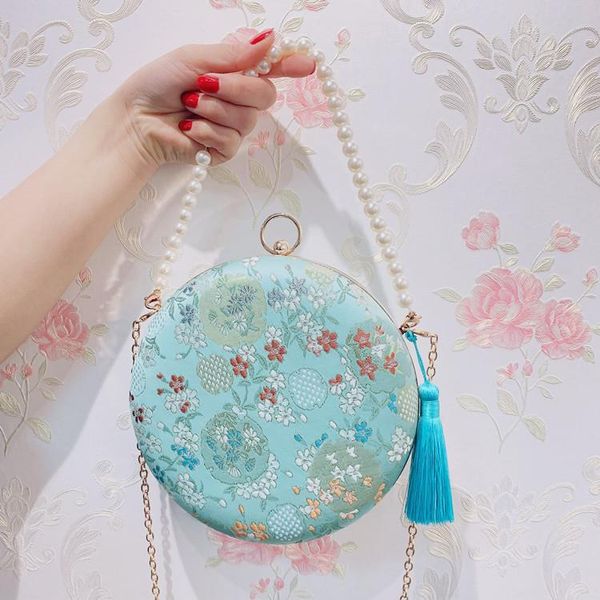 female day clutches retro party bolsos de fiesta mujer embroidery women crossbody bag pearl handbag 8 color circular bag
female day clutches retro party bolsos de fiesta mujer embroidery women crossbody bag pearl handbag 8 color circular bag