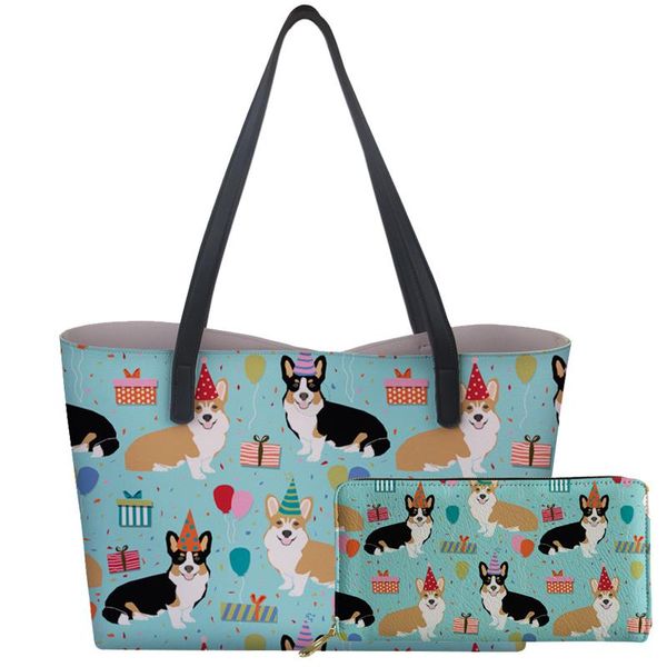 vintage 2020 women leather handbags 2pcs/set animals dogs printing large purse ladies cluth shoopper bags bolsa feminina mujer
vintage 2020 women leather handbags 2pcs/set animals dogs printing large purse ladies cluth shoopper bags bolsa feminina mujer