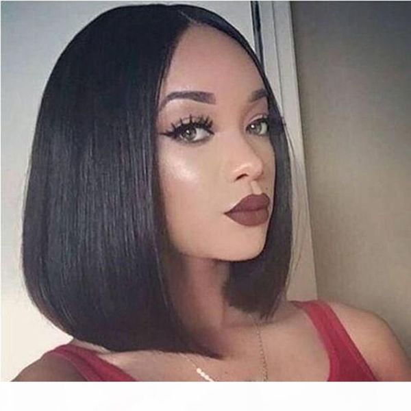13*4 lace front human hair short bob wigs with baby hair brazilian remy straight hair front wigs for black women, Black;brown
13*4 lace front human hair short bob wigs with baby hair brazilian remy straight hair front wigs for black women, Black;brown