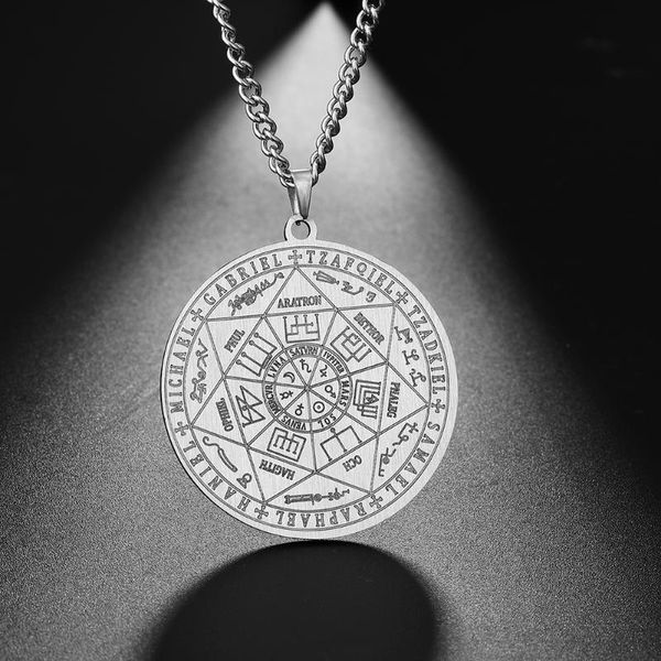 dawapara 7 archangels sigil charm necklaces for men archangels sigil necklaces pentacle magic amulet protection talisman, Silver
dawapara 7 archangels sigil charm necklaces for men archangels sigil necklaces pentacle magic amulet protection talisman, Silver