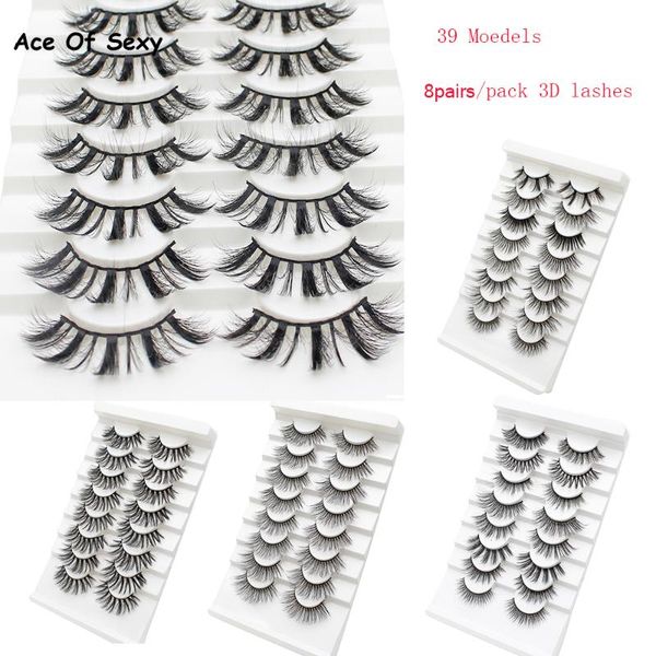 false eyelashes aceof8 pairs/pack mixed styles 3d mink lashes natural wispy criss-cross fluffy eyelash soft handmade cruelty-lash
false eyelashes aceof8 pairs/pack mixed styles 3d mink lashes natural wispy criss-cross fluffy eyelash soft handmade cruelty-lash