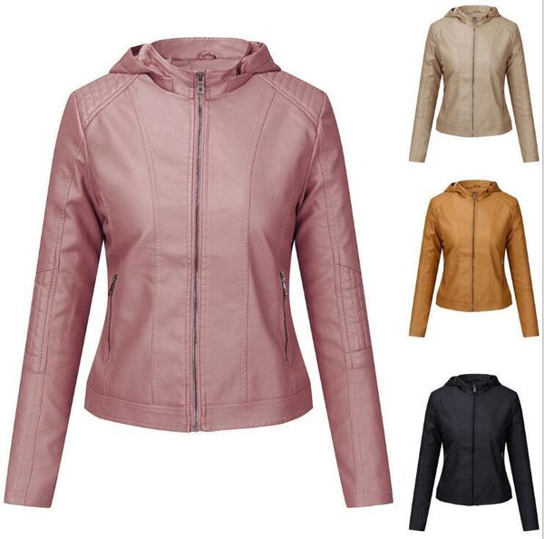 new 2020 autumn and winter fashion pu plus velvet female leather jacket female hooded short jacket warm casual, Black
new 2020 autumn and winter fashion pu plus velvet female leather jacket female hooded short jacket warm casual, Black