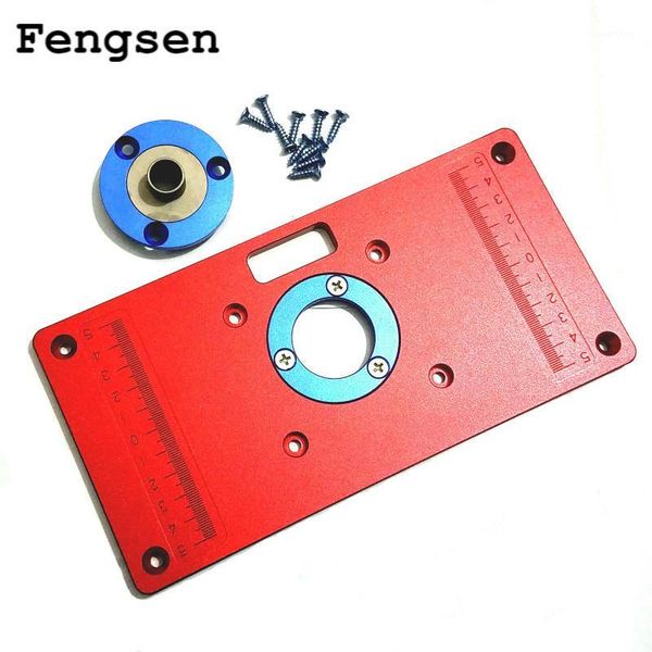 aluminum router table insert plate w/ bushing and 2pcs insert ring for woodworking bench tools wood router table1
aluminum router table insert plate w/ bushing and 2pcs insert ring for woodworking bench tools wood router table1