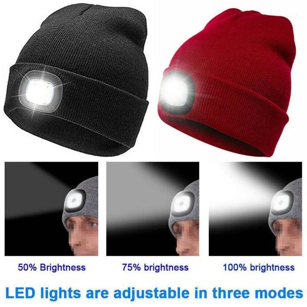 led light hat portable head lighting lamp beanies night fishing hunting camping running lighting knitting woolen caps1, Black
led light hat portable head lighting lamp beanies night fishing hunting camping running lighting knitting woolen caps1, Black