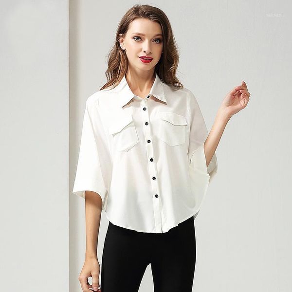 womens and blouses woman shirts solid color loose blouses batwing sleeve lapel blusas femininas elegant irregular 1, White
womens and blouses woman shirts solid color loose blouses batwing sleeve lapel blusas femininas elegant irregular 1, White