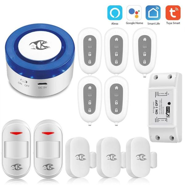 alarm systems tuya smart home security wifi siren for life app compatible 433mhz sensors google and alexa
alarm systems tuya smart home security wifi siren for life app compatible 433mhz sensors google and alexa