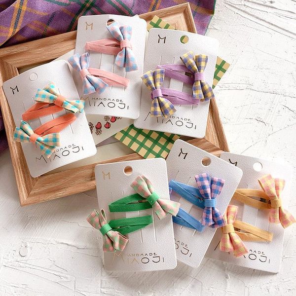 2 pcs hairpin new sweet cute college style colorblock plaid texture bow barrettes for girl fashion children's hair accessories1, Slivery;white
2 pcs hairpin new sweet cute college style colorblock plaid texture bow barrettes for girl fashion children's hair accessories1, Slivery;white