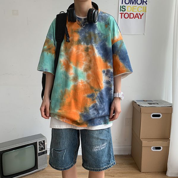 2021 new tie-dye hip hop tshirts men fashion o-neck harajuku over-size t-shirt male streetwear korean tshirt clothing q4vs, White;black
2021 new tie-dye hip hop tshirts men fashion o-neck harajuku over-size t-shirt male streetwear korean tshirt clothing q4vs, White;black