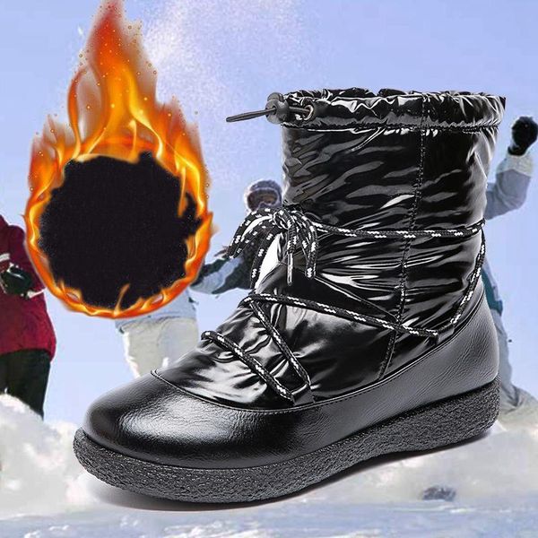 2020 new snow boots women's warm mid-tube down boots waterproof short plus size, Black
2020 new snow boots women's warm mid-tube down boots waterproof short plus size, Black