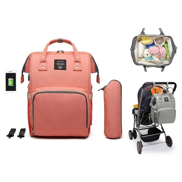 lequeen usb baby diaper bag mummy maternity nappy bag mama travel backpack bag waterproof baby nappy stroller handbag baby care y200107
lequeen usb baby diaper bag mummy maternity nappy bag mama travel backpack bag waterproof baby nappy stroller handbag baby care y200107