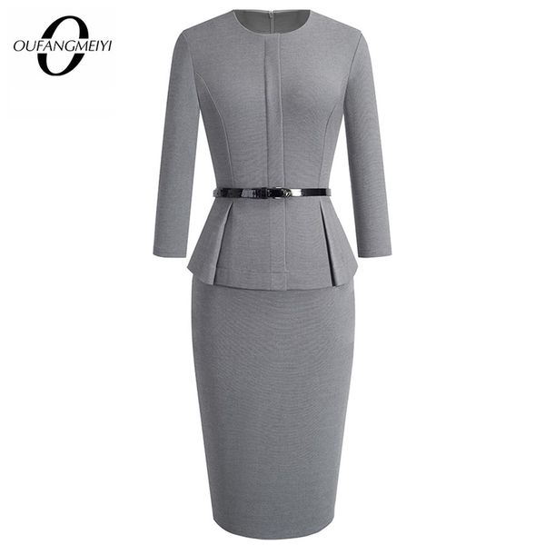 autumn winter classic women business dress elegant sashes solid color bodycon work career office dress eb473 201029, Black;gray
autumn winter classic women business dress elegant sashes solid color bodycon work career office dress eb473 201029, Black;gray