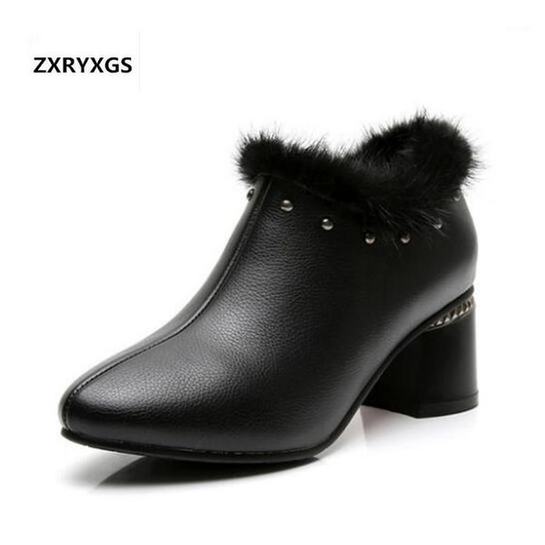 boots high end mink hair rivet genuine leather shoes woman fashion ankle 2021 warm winter heels women1, Black
boots high end mink hair rivet genuine leather shoes woman fashion ankle 2021 warm winter heels women1, Black