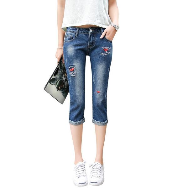 women's jeans s-4xl ripped for women summer plus size pencil fashion lips printed denim pants curling skinny woman, Blue
women's jeans s-4xl ripped for women summer plus size pencil fashion lips printed denim pants curling skinny woman, Blue
