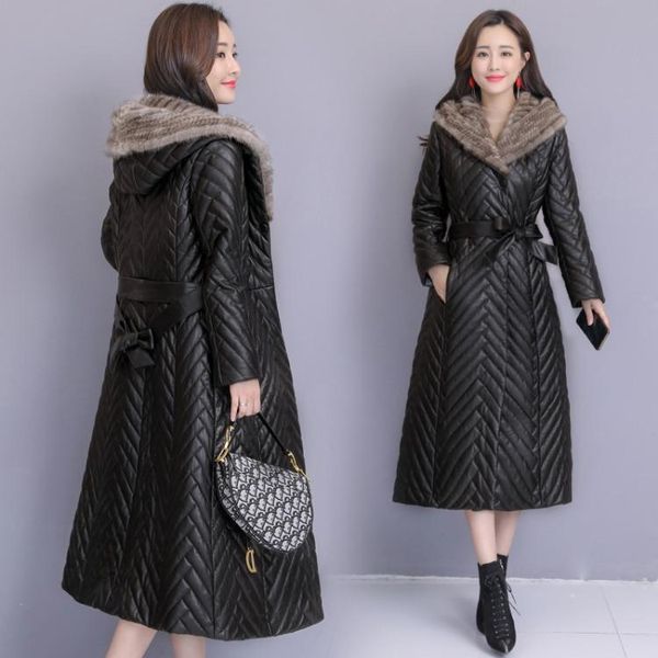 women's leather & faux 2021 haining hat slim sheepskin down cotton padded fur coat women black biker jacket
women's leather & faux 2021 haining hat slim sheepskin down cotton padded fur coat women black biker jacket