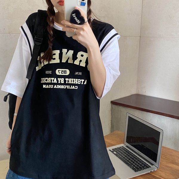 kgzci and new summer loose fake two-piece ball t-shirt with half sleeve 2020 on wear trend for opcoatwomen kozq3, White
kgzci and new summer loose fake two-piece ball t-shirt with half sleeve 2020 on wear trend for opcoatwomen kozq3, White