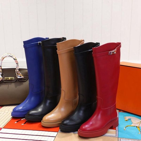 2020 new variation boot brand buckle knee boots high boots designer women's luxury kelly boot fashion over the knee bottillons, Black
2020 new variation boot brand buckle knee boots high boots designer women's luxury kelly boot fashion over the knee bottillons, Black