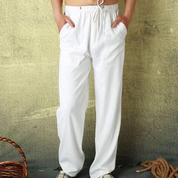 2015 popular men's casual linen pants solid full length middle waist thin pants for male casual loose summer1, Black
2015 popular men's casual linen pants solid full length middle waist thin pants for male casual loose summer1, Black