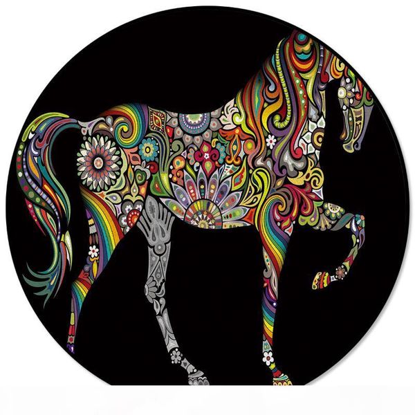 color horse art pattern rugs and carpets for home living room round rug for children rooms non-slip
color horse art pattern rugs and carpets for home living room round rug for children rooms non-slip