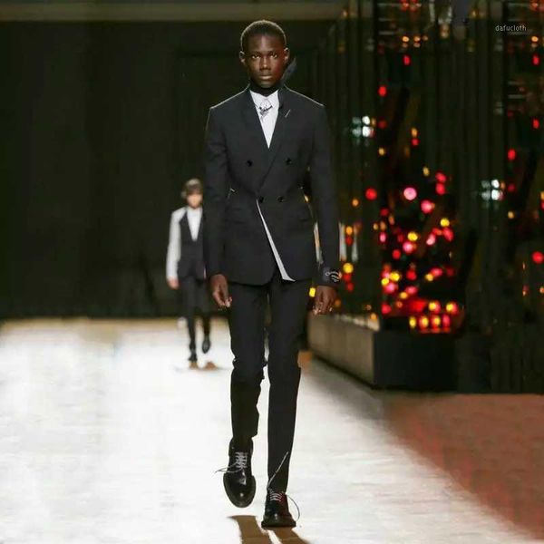 summer long suit jacket double breasted groom tuxedos wedding men peaked lapel blazer 2 piece prom party suit coat with pants1, White;black
summer long suit jacket double breasted groom tuxedos wedding men peaked lapel blazer 2 piece prom party suit coat with pants1, White;black