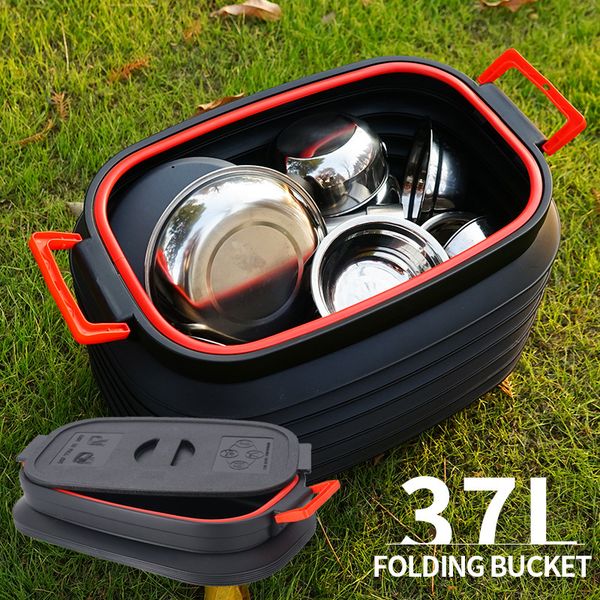 37l telescopic storage bucket, folding fishing bucket, miscellaneous items box, multifunctional outer container with cover
37l telescopic storage bucket, folding fishing bucket, miscellaneous items box, multifunctional outer container with cover