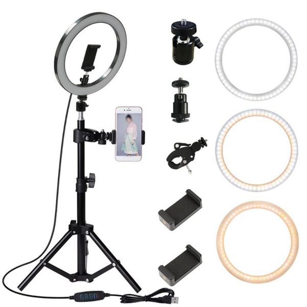 10inch pgraphy led selfie ring light 26cm dimmable camera phone usb ring lamp with stand tripod for makeup video live studio
10inch pgraphy led selfie ring light 26cm dimmable camera phone usb ring lamp with stand tripod for makeup video live studio