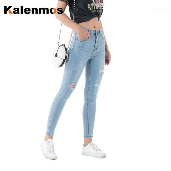 women's jeans kalenmos chic pencil pants women high waist slim retro hole ripped denim long pant ladies casual stretch trousers jean1, Blue
women's jeans kalenmos chic pencil pants women high waist slim retro hole ripped denim long pant ladies casual stretch trousers jean1, Blue