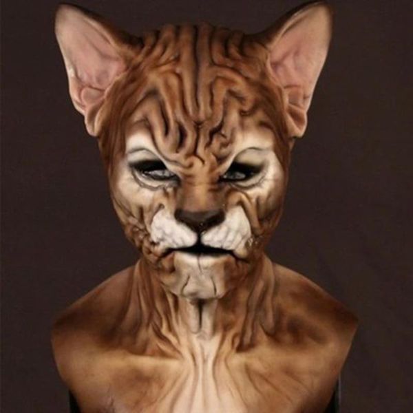 takerlama halloween cat alien mask latex full face headgear animal role play mask horror helmet masquerade party props
takerlama halloween cat alien mask latex full face headgear animal role play mask horror helmet masquerade party props