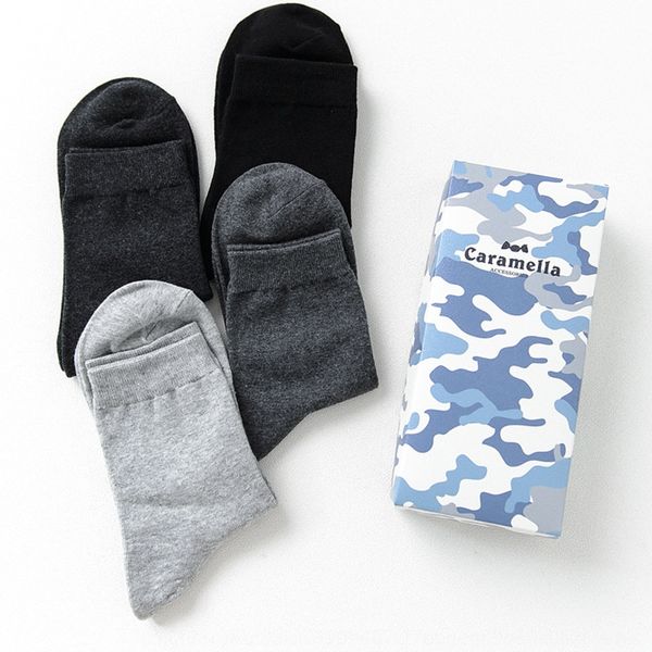 caramella autumn and winter new men's gift box solid color 4 pairs of men's tube cotton sports medium socks medium socks socks igp, Black
caramella autumn and winter new men's gift box solid color 4 pairs of men's tube cotton sports medium socks medium socks socks igp, Black