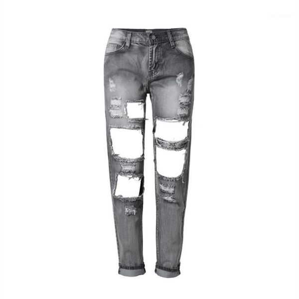 new fashion gray women jeans casual ladies hole jeans straight denim ripped for women denim jean pants1, Blue
new fashion gray women jeans casual ladies hole jeans straight denim ripped for women denim jean pants1, Blue