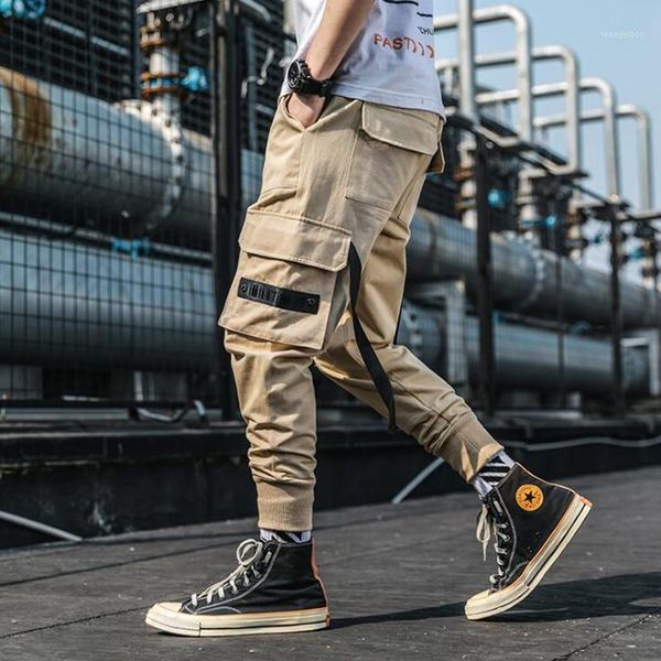 2019 spring autumn men ribbons patchwork multi pocket cargo pants mens vintage street hip hop punk joggers japanese trousers1, Black
2019 spring autumn men ribbons patchwork multi pocket cargo pants mens vintage street hip hop punk joggers japanese trousers1, Black