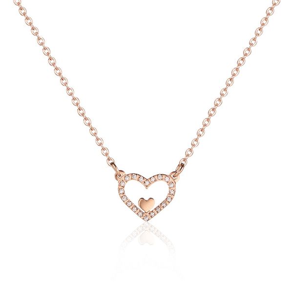 2020 new necklace for memory of love womens titanium steel 18k gold jewelry heart shape clavicle necklace factory wholesale, Silver
2020 new necklace for memory of love womens titanium steel 18k gold jewelry heart shape clavicle necklace factory wholesale, Silver
