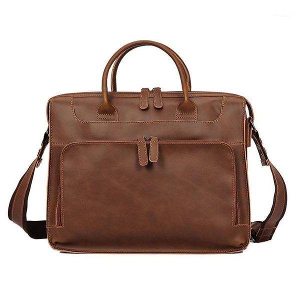 women men leather shoulder bag large capacity 14 inch vintage lapbriefcase bags for documents business messenger bag 02d1
women men leather shoulder bag large capacity 14 inch vintage lapbriefcase bags for documents business messenger bag 02d1