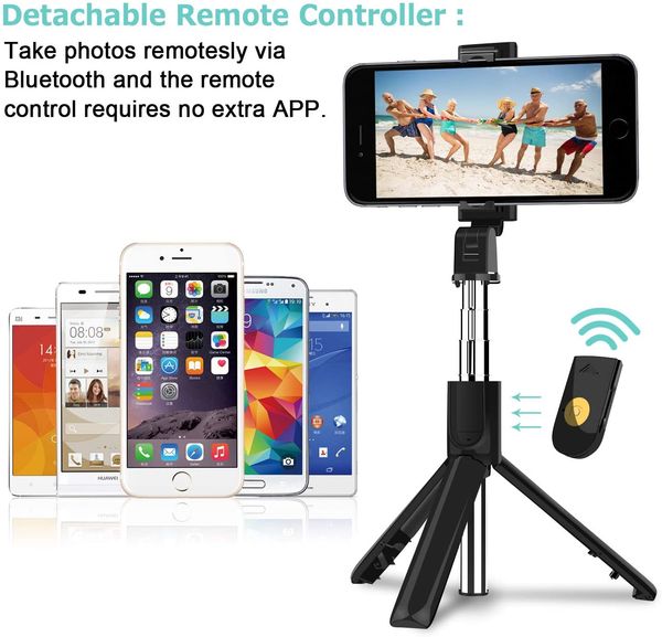 3 in 1 wireless bluetooth selfie stick foldable mini tripod expandable monopod with remote control for ip android
3 in 1 wireless bluetooth selfie stick foldable mini tripod expandable monopod with remote control for ip android