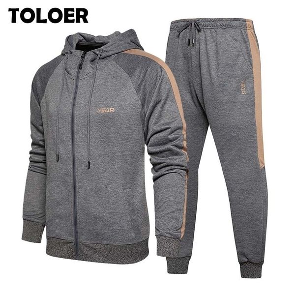 men's set casual sports men cardigan hoodies + pants fitness two pieces sweatshirt sweatpant male fashion patchwork tracksuit 201119, Gray
men's set casual sports men cardigan hoodies + pants fitness two pieces sweatshirt sweatpant male fashion patchwork tracksuit 201119, Gray