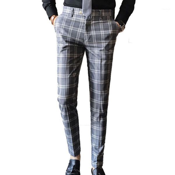men's plaid suit pants plus size british business casual slim fit dress pant men wedding party formal pants pantalones hombre1, White;black
men's plaid suit pants plus size british business casual slim fit dress pant men wedding party formal pants pantalones hombre1, White;black
