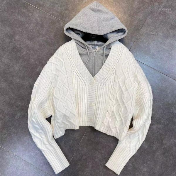 zcsmll hooded split knitted women pullover long sleeve white korea fashion loose casual female sweater 2021 spring 8141, White;black
zcsmll hooded split knitted women pullover long sleeve white korea fashion loose casual female sweater 2021 spring 8141, White;black