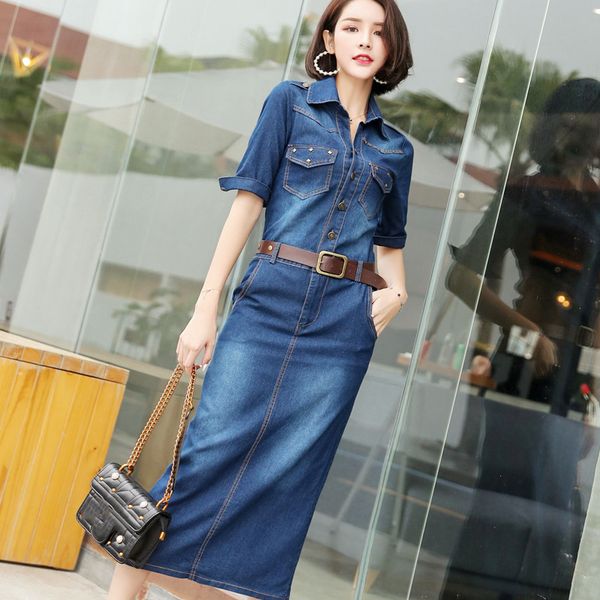2021 new primavera outono denim coreano manga curta lapela escritrio senhora trabalho longo jeans vestido feminino cowboy y5uc, Black;gray
2021 new primavera outono denim coreano manga curta lapela escritrio senhora trabalho longo jeans vestido feminino cowboy y5uc, Black;gray