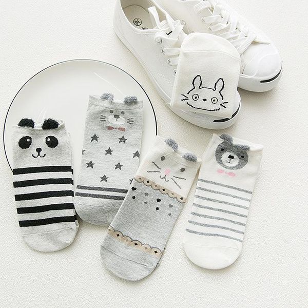 5pairs new arrivl women cotton socks pink cute cat ankle socks short casual animal ear red heart gril 35-401, Black;white
5pairs new arrivl women cotton socks pink cute cat ankle socks short casual animal ear red heart gril 35-401, Black;white