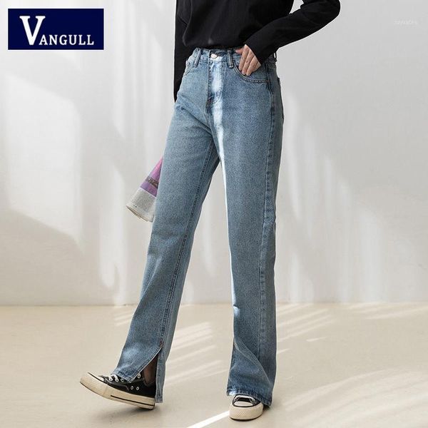 vangull vintage high waist straight jeans women streetwear loose female denim trouses zipper split ladies full length jeans1, Blue
vangull vintage high waist straight jeans women streetwear loose female denim trouses zipper split ladies full length jeans1, Blue